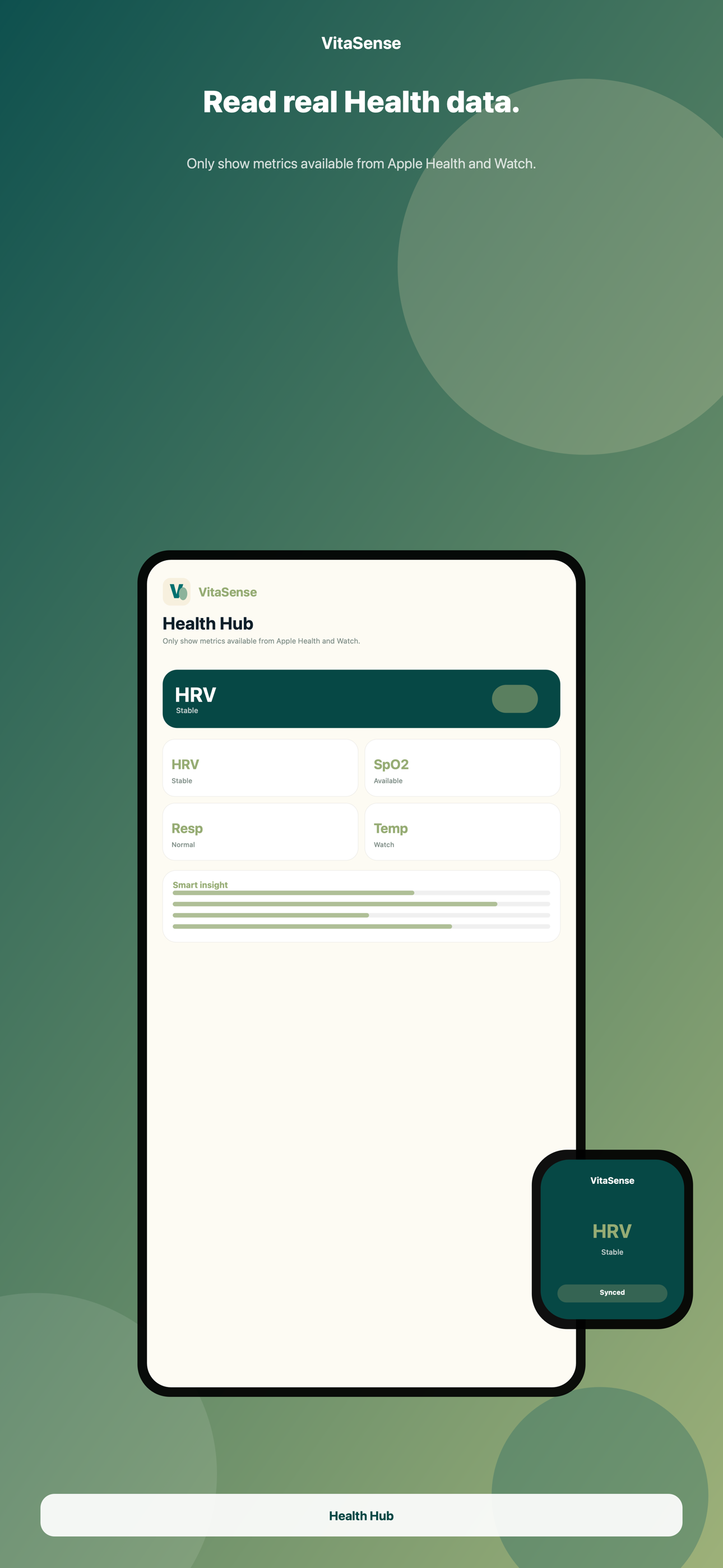 مؤشرات الصحة في VitaSense